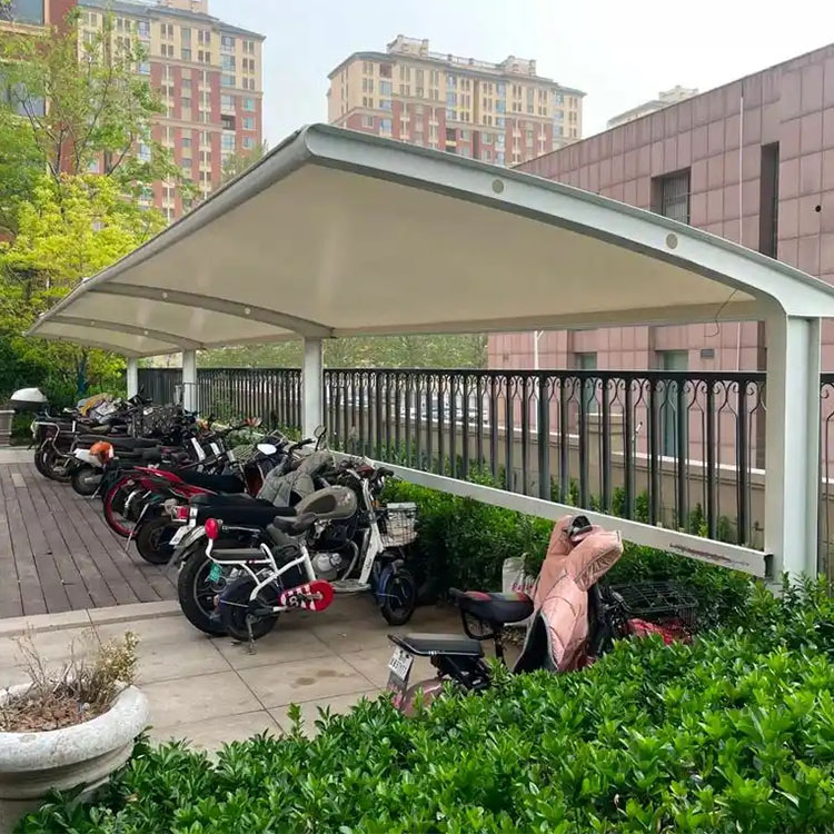 抚松县膜结构电动车棚